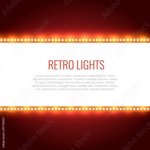Retro lights background
