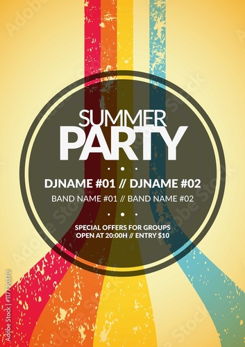 Retro party poster