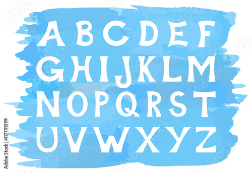 Alphabet mit Großbuchstaben 