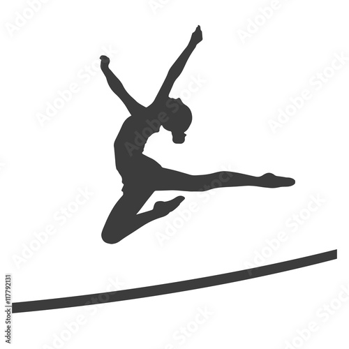 Silhouette einer Tänzerin