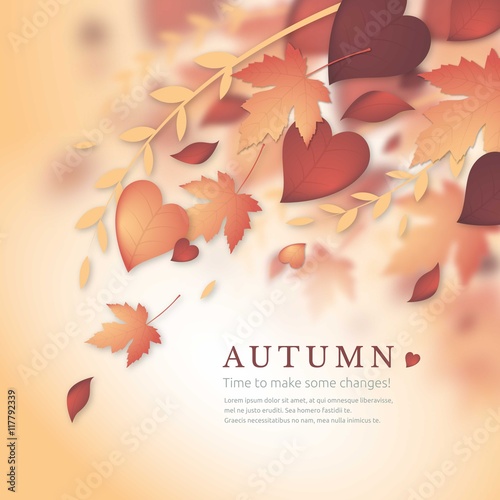 Natural autumn background
