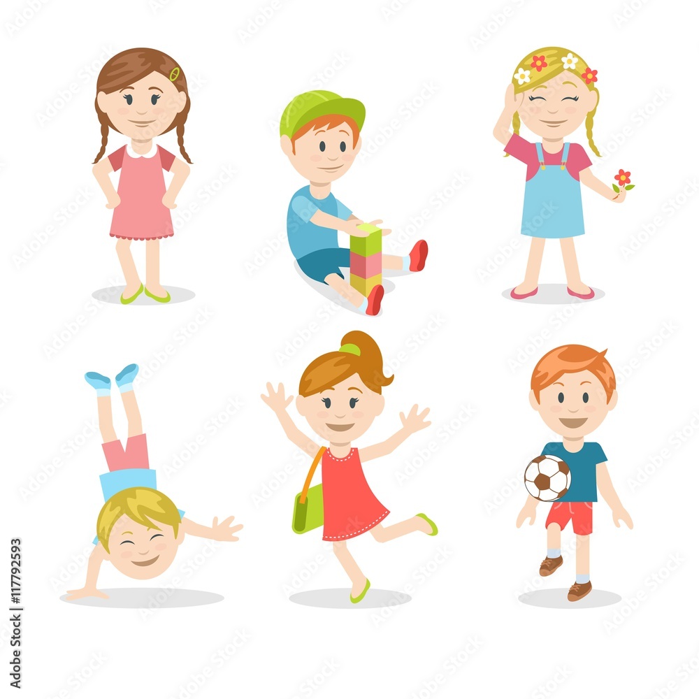 Colorful kids illustration Colorful kids illustration