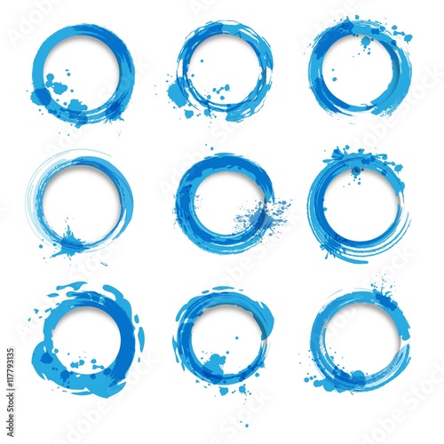 Circled water marks