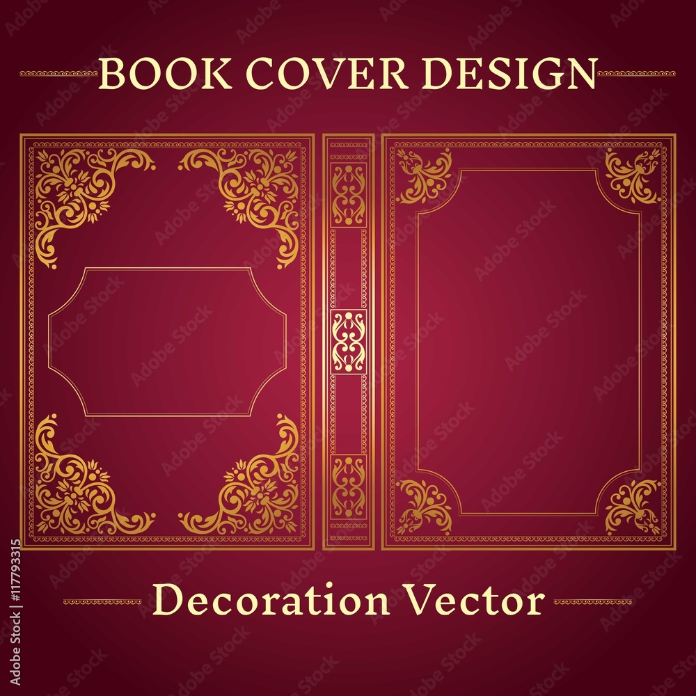 Ornamental book cover design