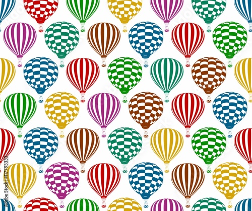 Seamless background with balloons.