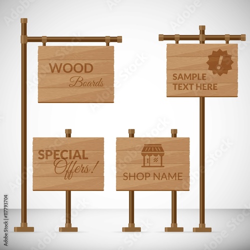 Wooden boards pack
