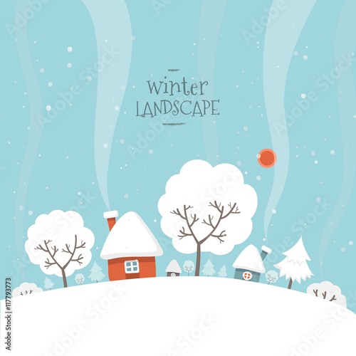 Snowy winter landscape