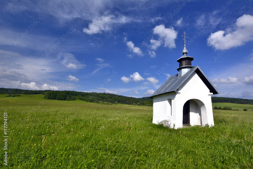 łemkowska kapliczka w Zdyni