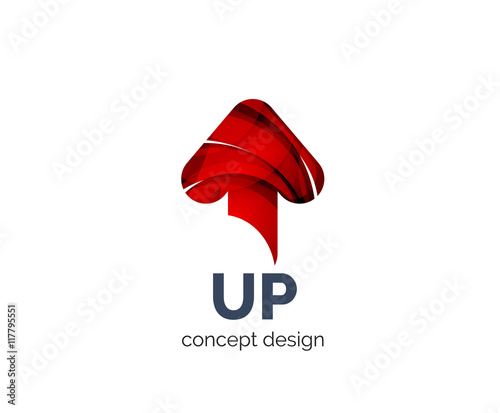 Up arrow logo business branding icon