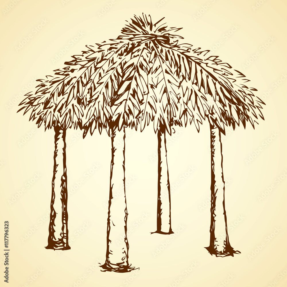 Fototapeta premium Alcove. Vector drawing