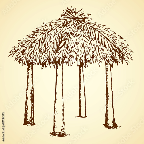 Alcove. Vector drawing