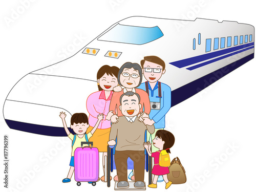 家族で鉄道の旅