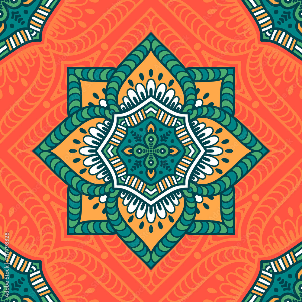 Ethnic floral seamless pattern Ethnic floral seamless pattern