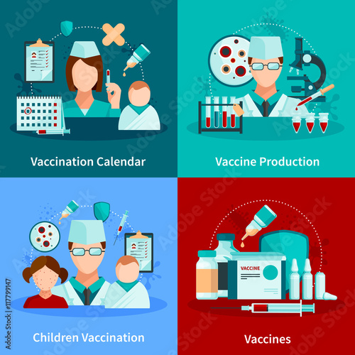 Vaccination Flat 2x2 Design Concept