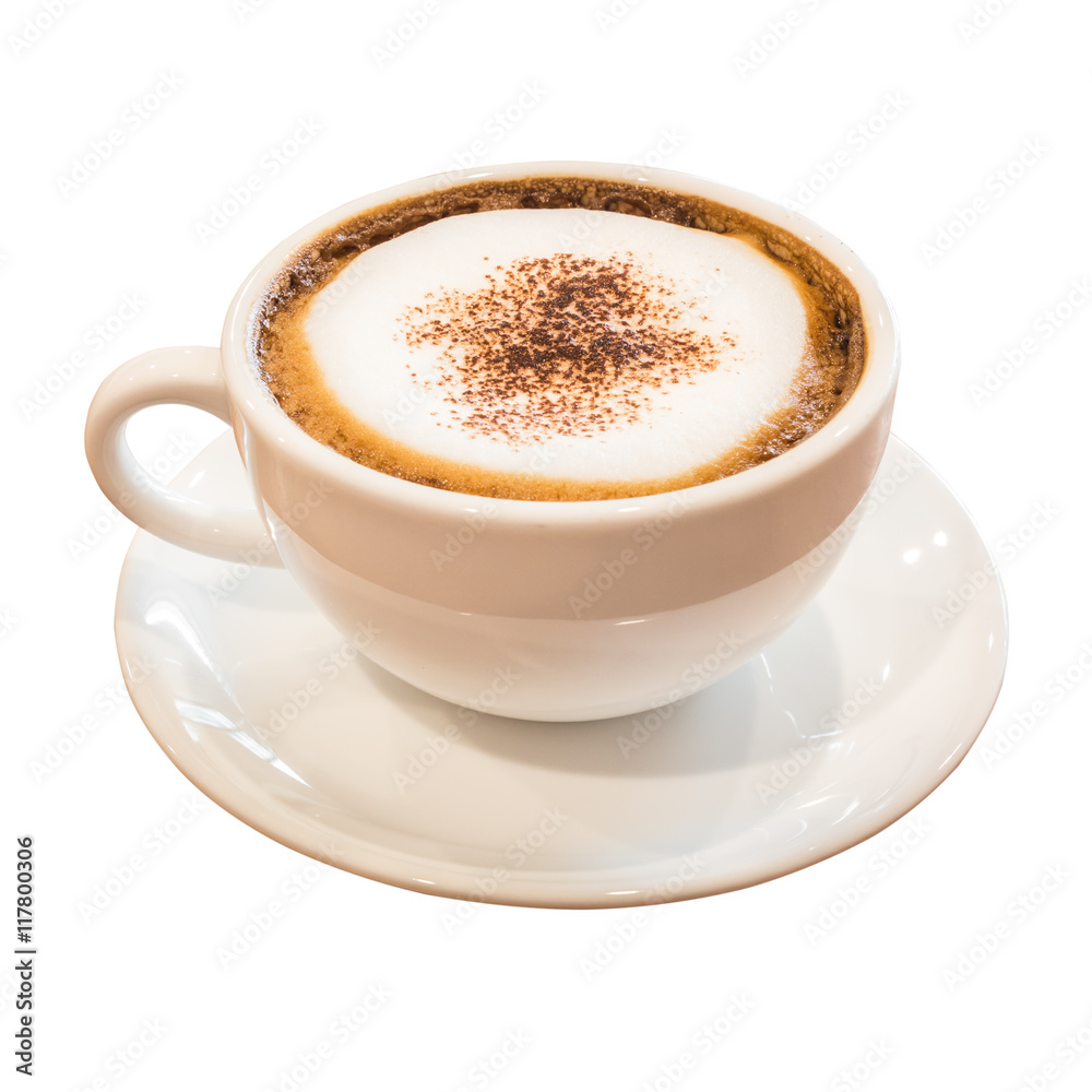 cup of coffee isolated on white background. cup of coffee isolated on white background.