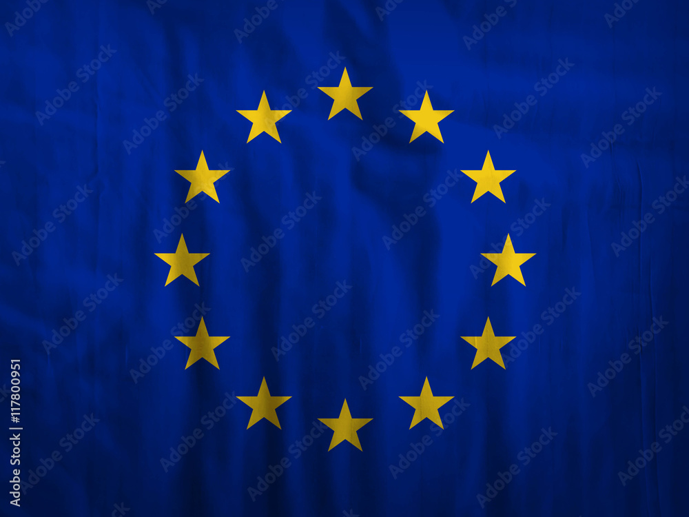 Fabric Europian Union flag background Fabric Europian Union flag background