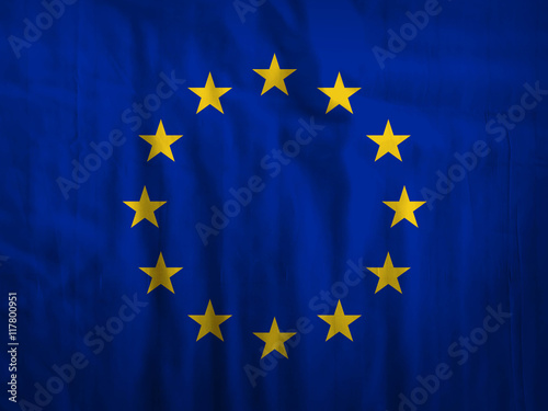 Fabric Europian Union flag background