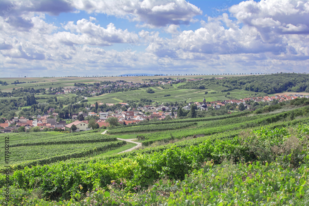 der beliebte Weinort Jugenheim in der Weinregion Rheinhessen,Rheinland-Pfalz,Deutschland