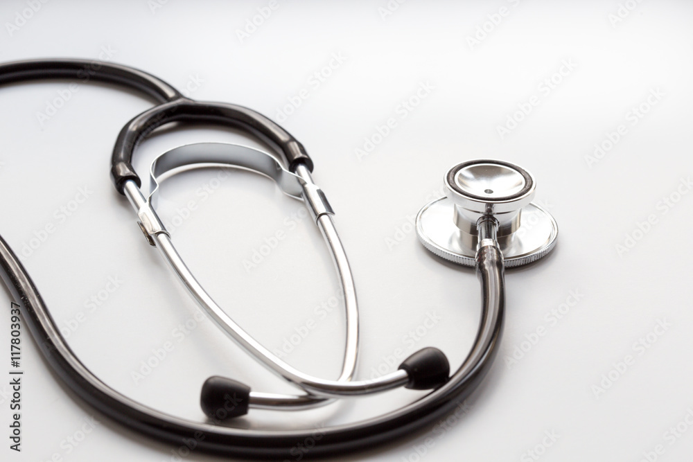 new stethoscope on a white background isolated new stethoscope on a white background isolated