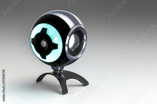 Glowing webcam 3D render
