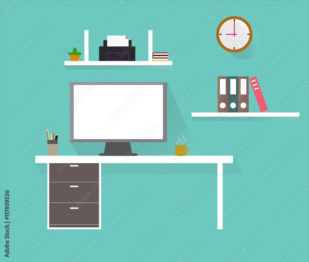 Computer desk, workplace Computer desk, workplace