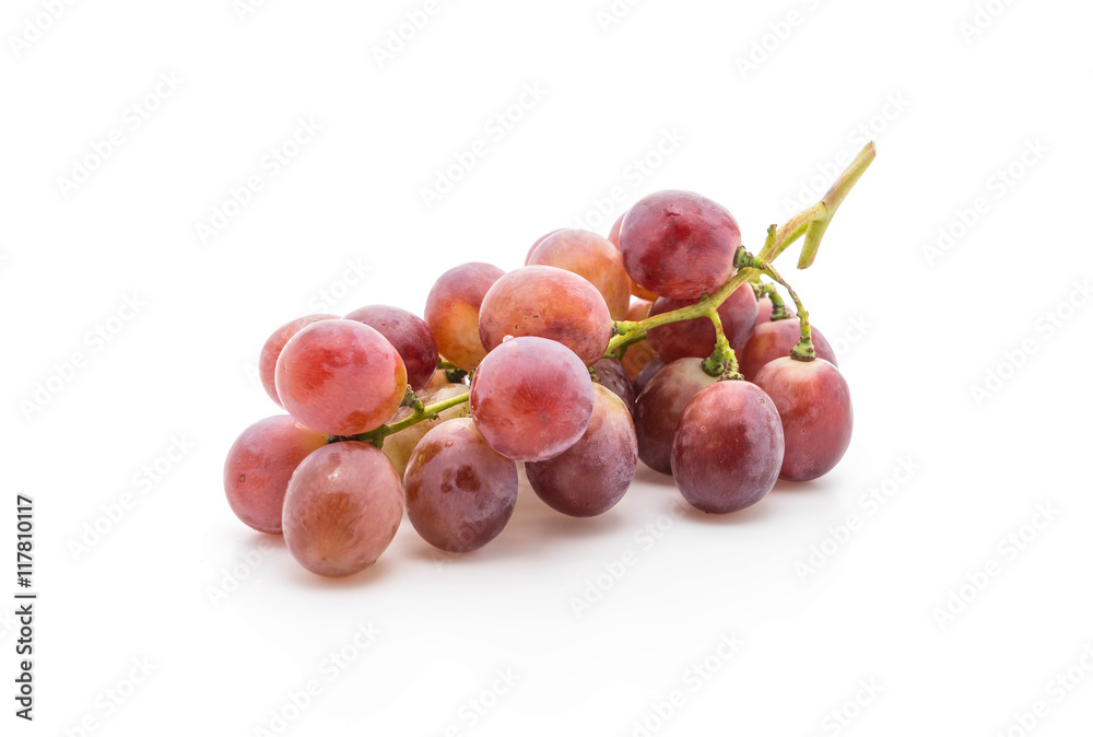 fresh grapes on white fresh grapes on white