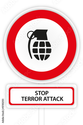 Sign board against white background