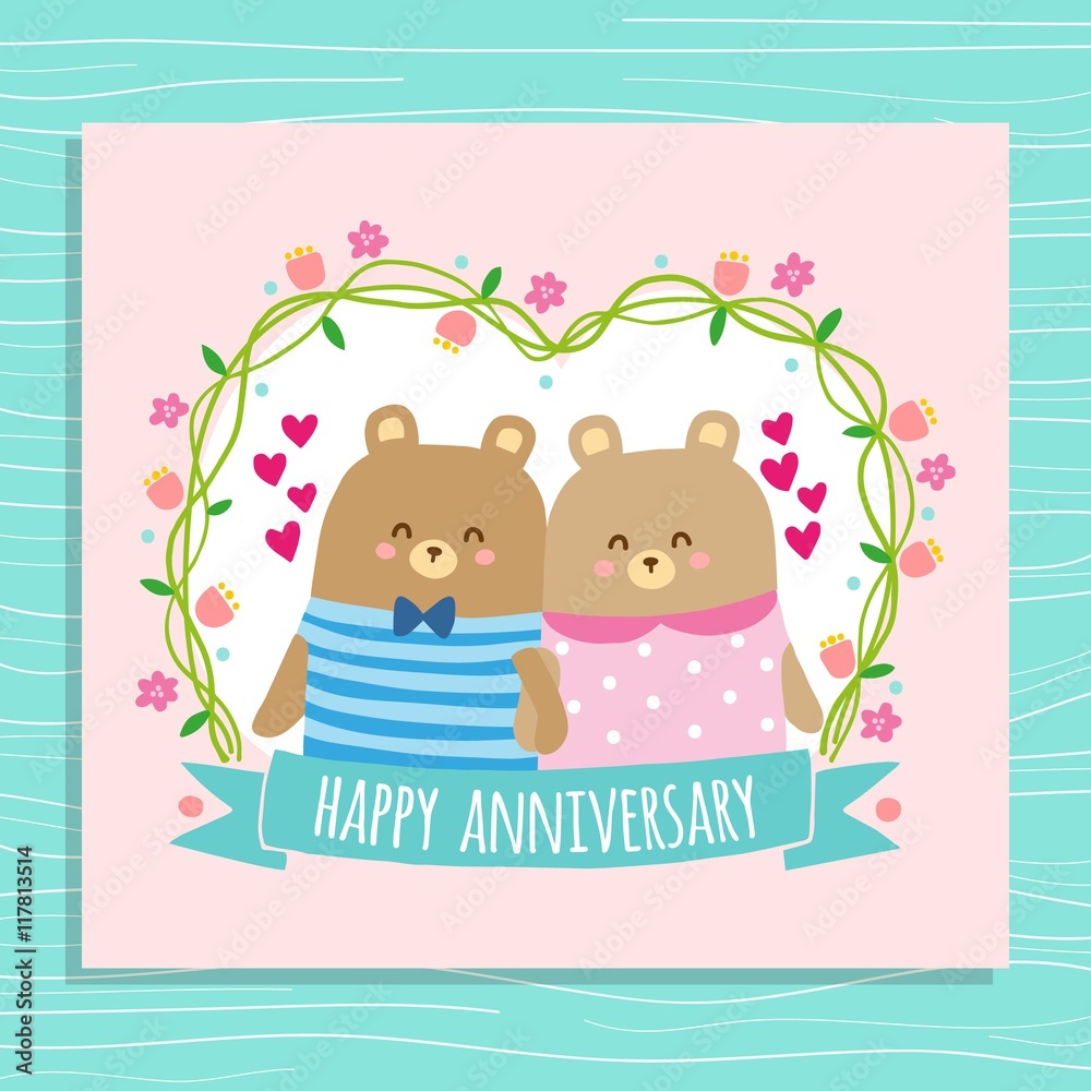 Nice bears in love card Nice bears in love card