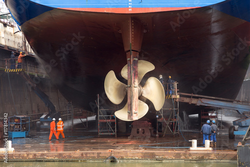 Ship repair dock photo