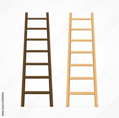 Set of Various Ladders. Vector
