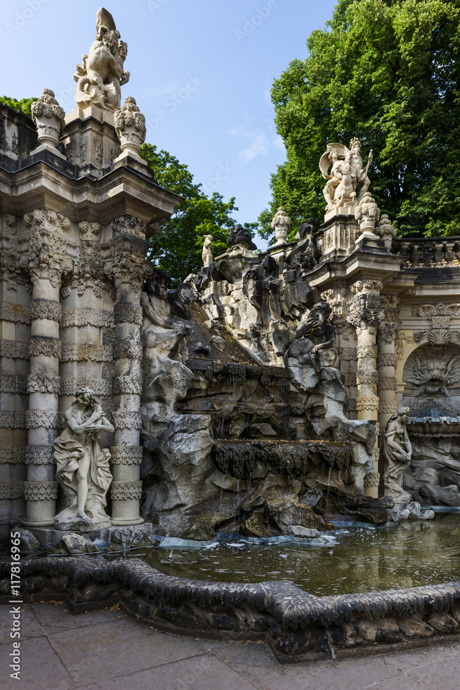 Nymphenbrunnen  im Zwinger in Dresden, 