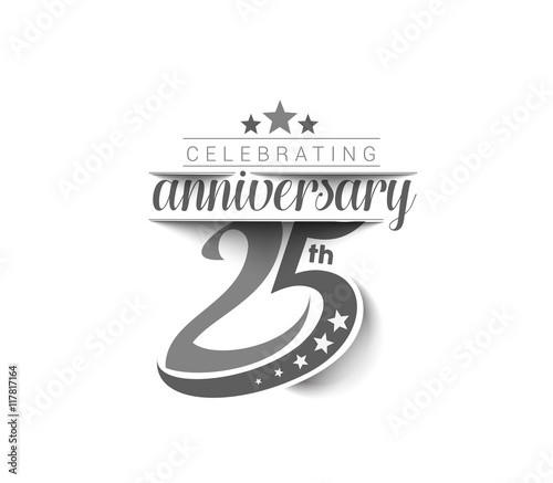 25th Years Anniversary Celebration Design.