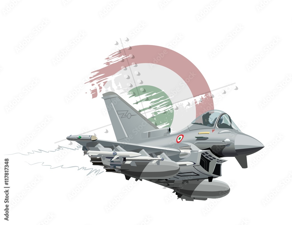 Vector Cartoon Fighter Plane. Available AI vector format separated by ...