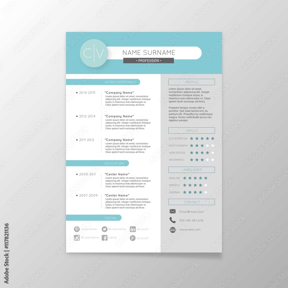Simple resume template Simple resume template