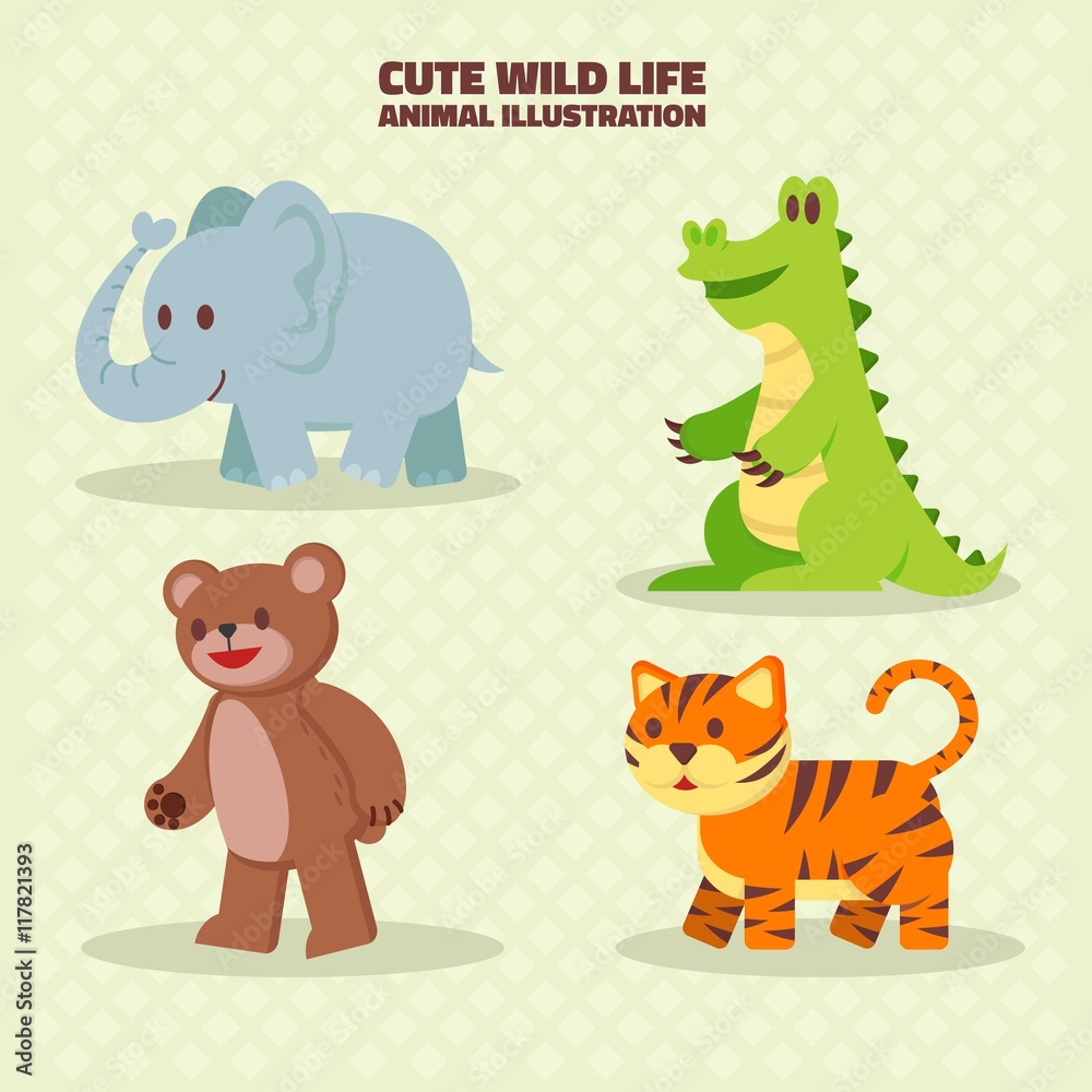 Obraz premium Cute Animal Collection