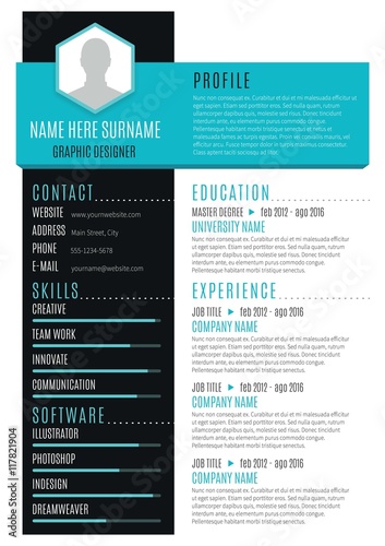 Modern resume template