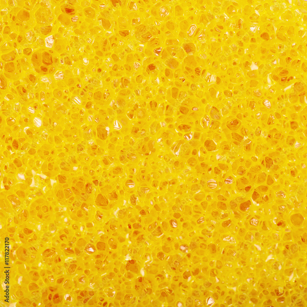 Close-up texture of a sponge Close-up texture of a sponge
