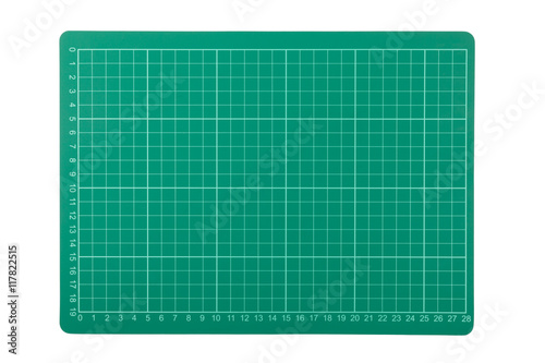 Cutting mats. The ground is green