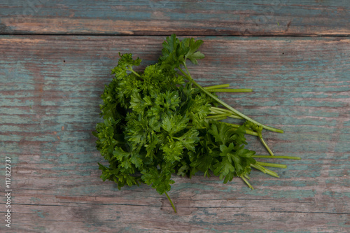 Parsley on table