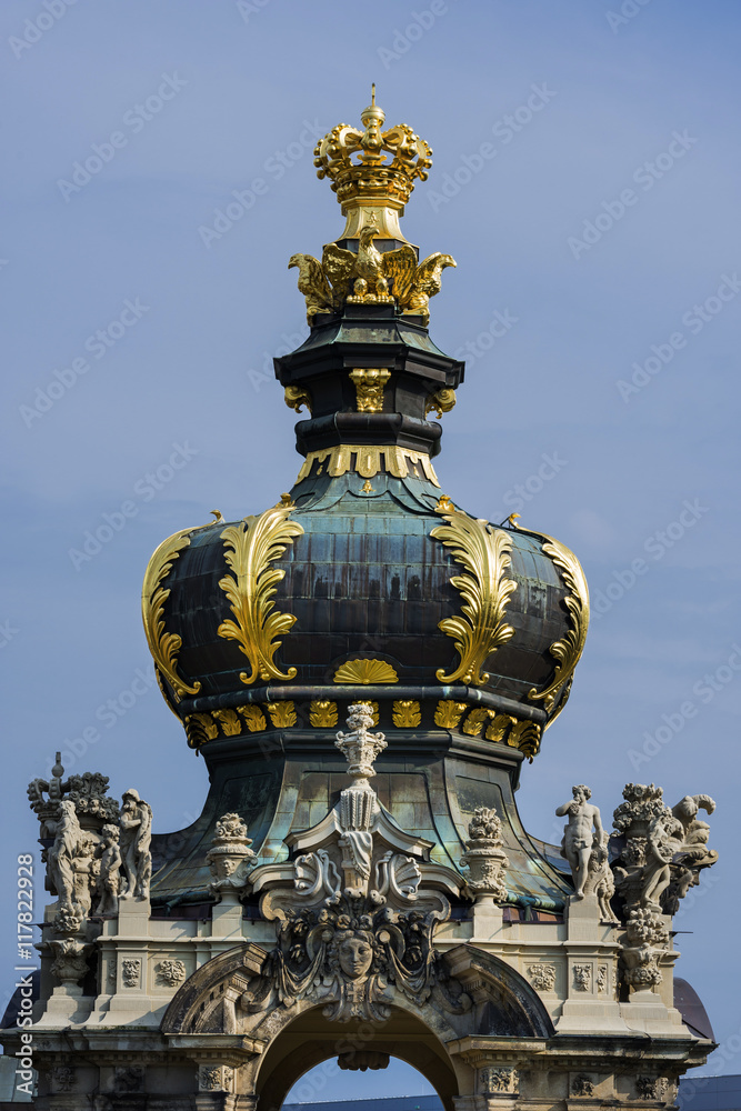 Kronentor im Zwinger von Dresden, Deutschland Kronentor im Zwinger von Dresden, Deutschland