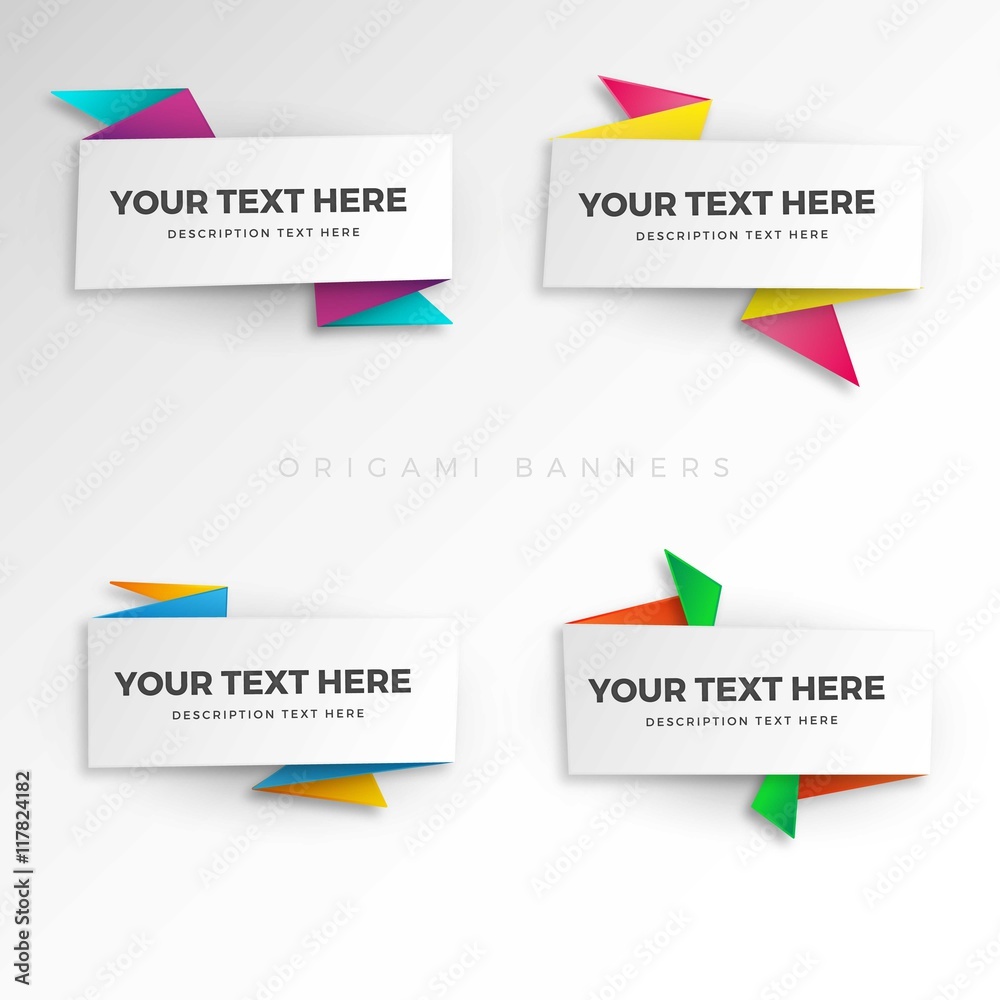 Geometric colorful ribbons Geometric colorful ribbons