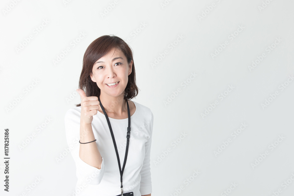 OLポートレート・ミドル女性 (白バック) OLポートレート・ミドル女性 (白バック)