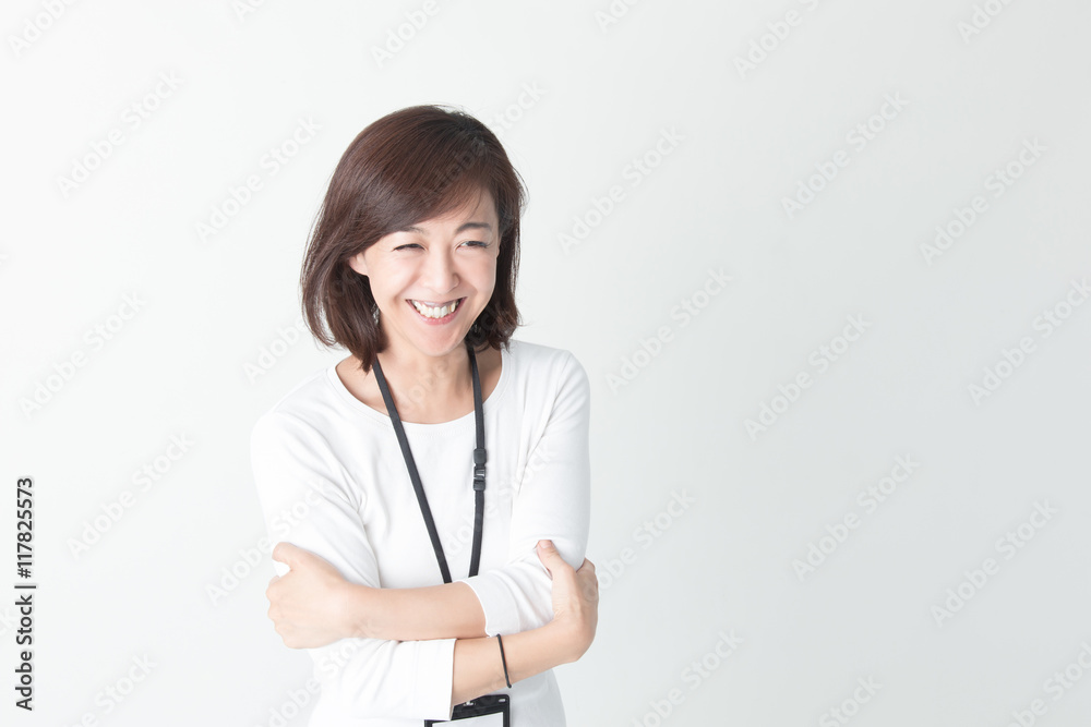 OLポートレート・ミドル女性 (白バック) OLポートレート・ミドル女性 (白バック)