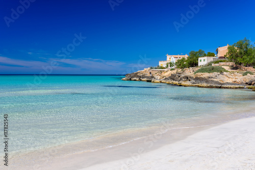 Beach Es Trenc - beautiful coast of Mallorca, Spain photo