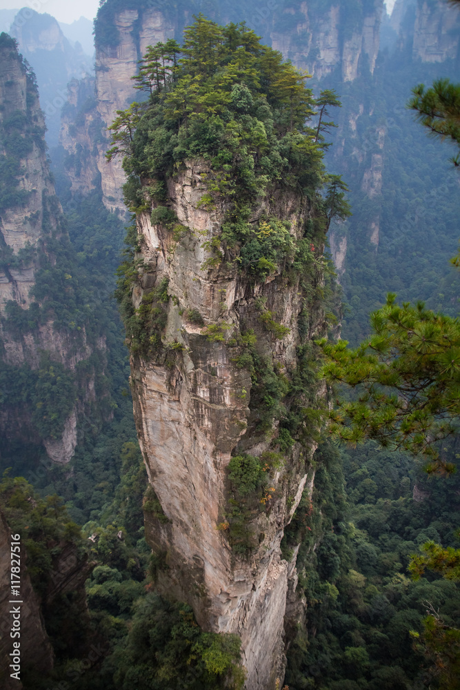 Zhangjiajie national park in China Hunan province Zhangjiajie national park in China Hunan province