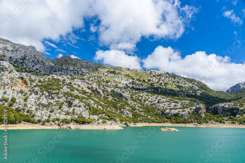 Gorg Blau Lake on Mallorca - beautiufl blue lagoon