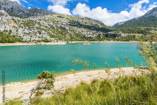 Gorg Blau Lake on Mallorca - beautiufl blue lagoon