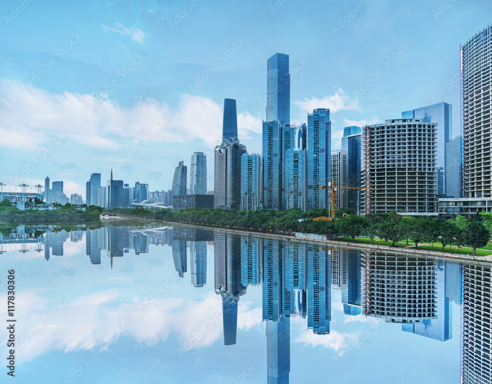 panoramic view of Guangzhou,China