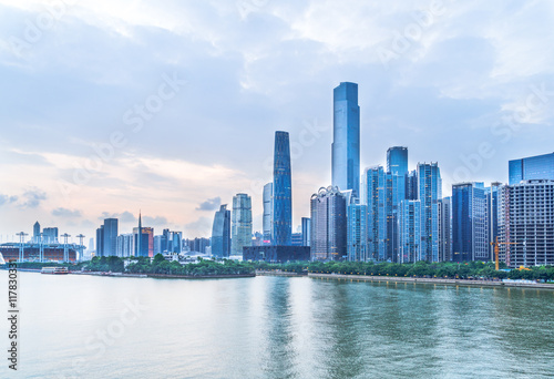 panoramic view of Guangzhou,China © kalafoto