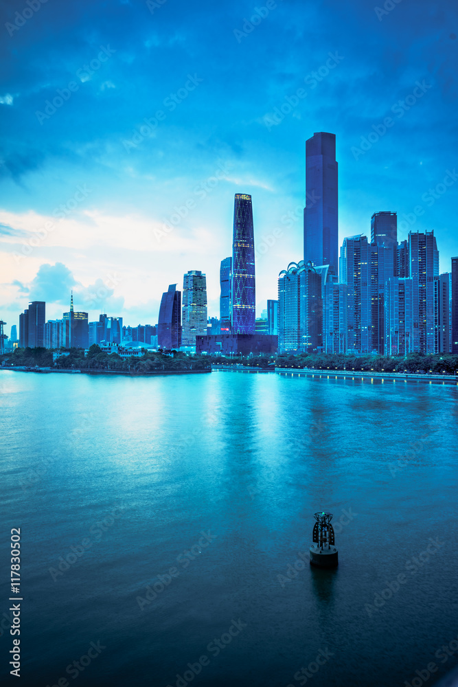Fototapeta premium panoramic view of Guangzhou,China